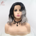 Best Quality Affordbale Ombre Grey Synthetic Wig